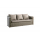 Salon de jardin bas en aluminium 5 personnes - Essenciel Green