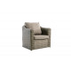 Salon de jardin bas en aluminium 5 personnes - Essenciel Green
