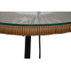 Ensemble table et chaises de jardin en acier 2 personnes - Essenciel Green