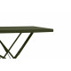 Table carrée pliante en acier - Essenciel Green