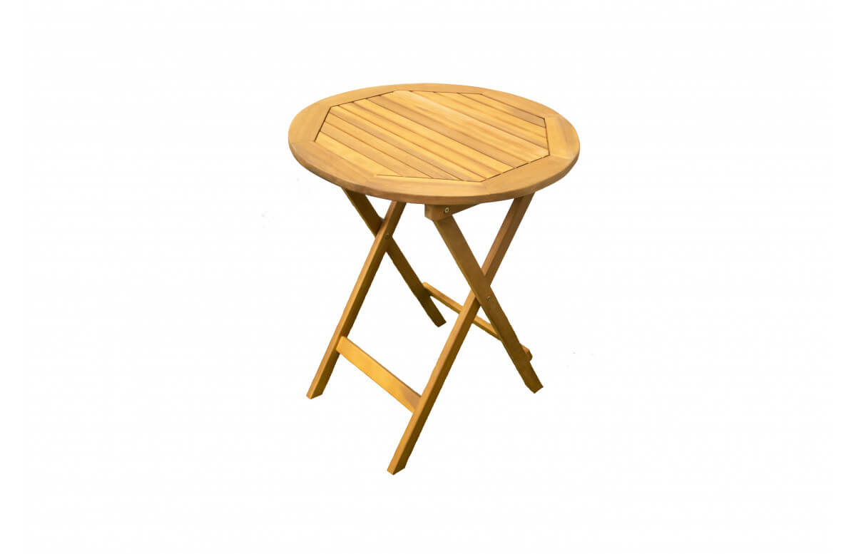 Table ronde pliante en acacia - Essenciel Green