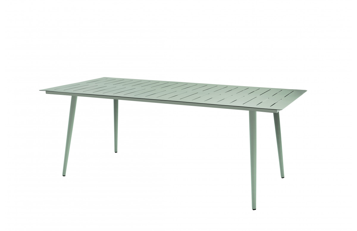 Table rectangle en aluminium 8 personnes - Essenciel Green Table rectangle en aluminium 8 personnes - Essenciel Green