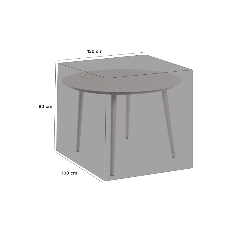 Housse de protection table ronde