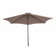 Parasol rond droit inclinable 2.4M en acier - Essenciel Green