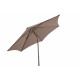 Parasol rond droit inclinable 2.4M en acier - Essenciel Green