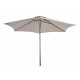 Parasol rond droit inclinable 2.4M en acier - Essenciel Green