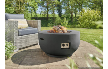 Table brasero gaz extérieur bol en composite - Happy Cocooning