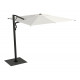 Parasol de jardin carré déporté et rétractable Astro Carbone 3 x 3 SCOLARO