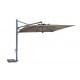 Parasol de jardin carré déporté et inclinable Galileo Dark 3 x 3 SCOLARO