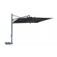 Parasol de jardin carré déporté et inclinable Galileo Dark 3,5 x 3,5 SCOLARO