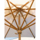 Parasol de jardin rond en bois Palladio Standard Ø3 SCOLARO - Ecru