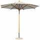 Parasol de jardin rond en bois Palladio Standard Ø3 SCOLARO - Ecru