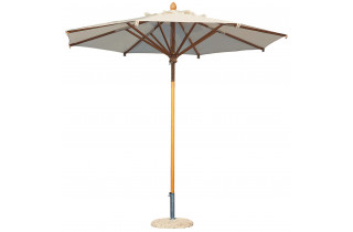 Parasol de jardin rond en bois Palladio Standard Ø3 SCOLARO - Ecru
