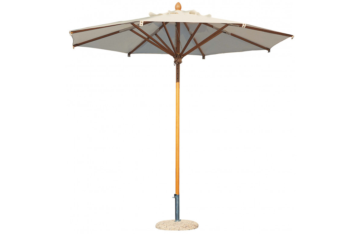 Parasol de jardin rond en bois Palladio Standard Ø2,5 SCOLARO - Ecru