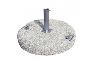 Pied de parasol en ciment grés blanc pour mat standard SCOLARO 55 kg