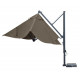 Parasol de jardin carré déporté et inclinable Galileo Dark 3 x 3 SCOLARO