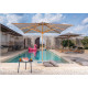 Parasol de jardin carré en bois Palladio Standard 3 x 3 SCOLARO