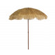 Parasol de jardin droit en acier et raphia KAEMINGK