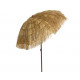 Parasol de jardin droit en acier et raphia KAEMINGK