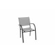 Fauteuil de jardin Lavezzi empilable en aluminium - Essenciel Green