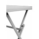Table carrée pliante PM 70x70 en aluminium - Essenciel Green