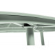 Table ovale 6 personnes Inari en aluminium - Essenciel Green