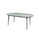 Table ovale 6 personnes Inari en aluminium - Essenciel Green