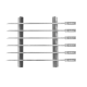 Set de 6 brochettes Enders avec support en inox pour barbecue