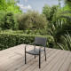 Fauteuil de jardin Inari en aluminium - Essenciel Green