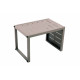 Table basse appoint 2 positions Inari en aluminium - Essenciel Green