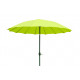 Parasol rond inclinable Shangaï 2.5M en aluminium - Essenciel Green