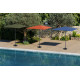 Parasol rectangulaire 2X3M en aluminium - Essenciel Green