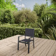 Fauteuil de jardin Navagio en aluminium - Essenciel Green