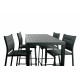 Table bar de jardin Hanae 4 personnes gris en aluminium - Essenciel Green