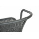 Set de balcon Mistral résine gris anthracite en acier - Essenciel Green