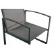 Set de balcon Jakarta texaline gris anthracite en acier - Essenciel Green