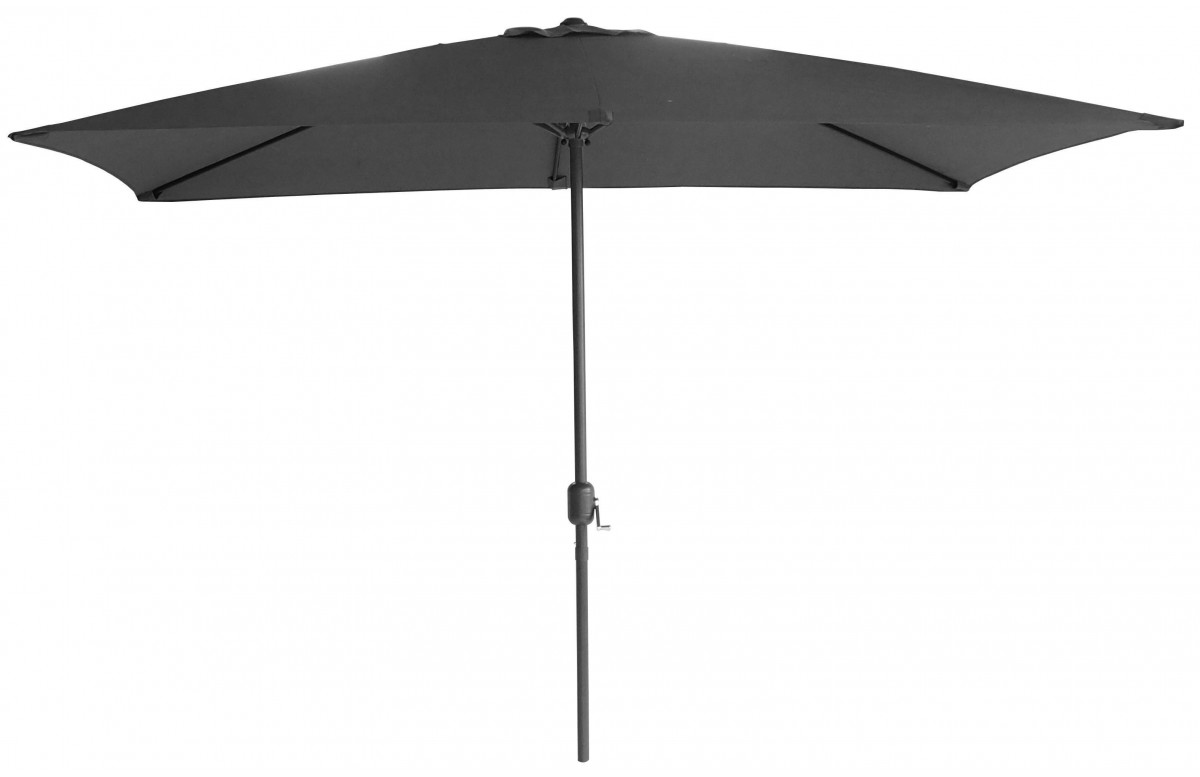 Parasol rectangulaire 2X3M gris en acier - Essenciel Green