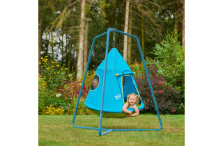 Aire de jeux igloo bleu + structure en métal - TP Toys