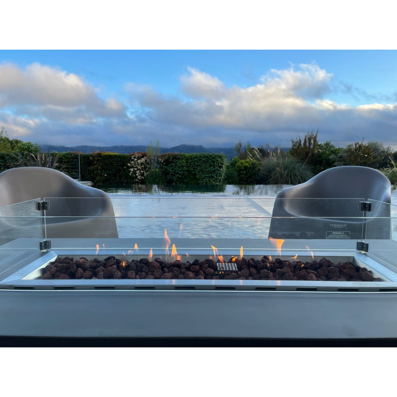 Tillvex Cheminée de terrasse extérieure avec Grill Brasero