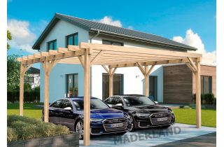 Carport en bois LUGO/MARSELLA 6x5M - Maderland