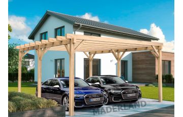 Carport en bois LUGO/MARSELLA 6x5M - Maderland