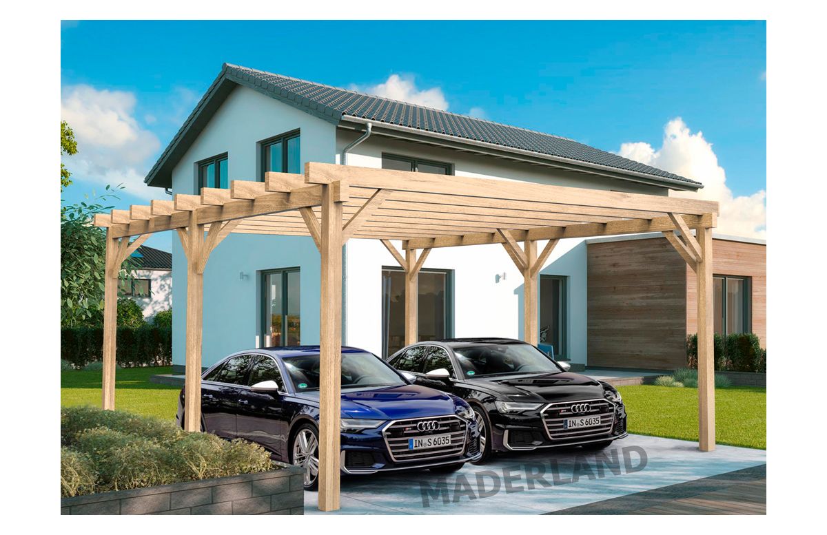 Carport en bois LUGO/MARSELLA 6x5M - Maderland