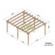 Carport en bois LUGO/MARSELLA 6x5M - Maderland