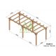 Pergola autoportée en bois 7x3M VALENCIA - Maderland