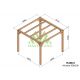 Pergola autoportée en bois 3x3M ALICANTE - Maderland