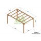 Pergola autoportée en bois 5x3M ALICANTE - Maderland