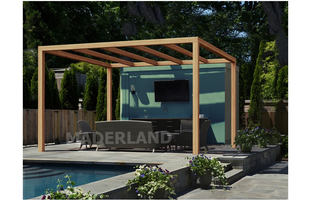 Pergola autoportée en bois 6x4M SANTANDER - Maderland