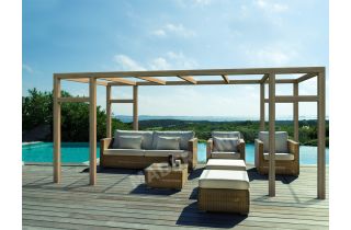 Pergola autoportée en bois 5x3M GRANADA - Maderland