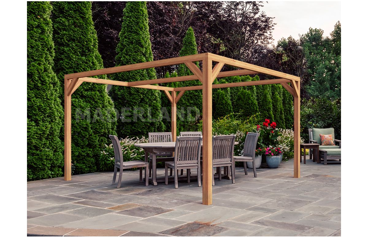 Pergola autoportée en bois 4x3M TARRAGONA - Maderland