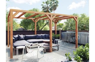 Pergola autoportée en bois 6x3M FUENGIROLA - Maderland